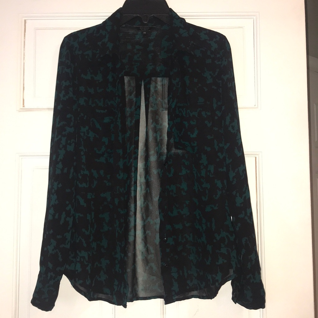 Guess Button Down Blouse